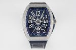 Franck Muller Vanguard Yachting V45 ETA2824 44*54mm 316L Steel Blue Face Watch